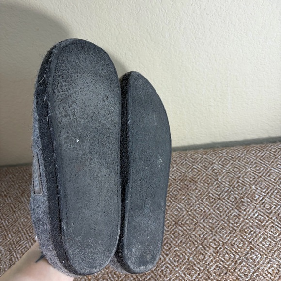 Taos Womens Wool Slip on Slippers Mule Clog Comfort Charcoal Minimalist Sz8-8.5 - Picture 5 of 7